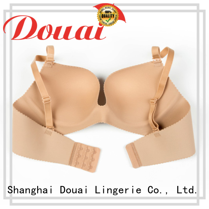 Douai attractive cotton seamless bra design for madam