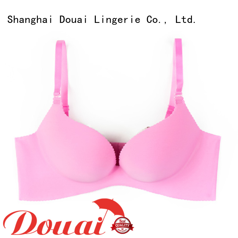 Douai breathable nude push up bra supplier for girl