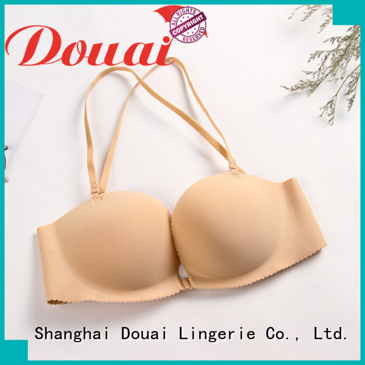 Douai cotton front hook push up bra for women