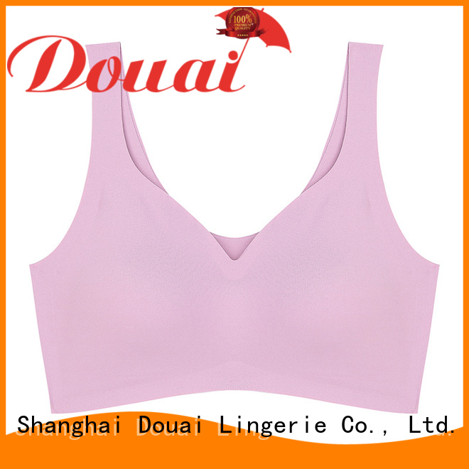 Douai ladies sports bra factory price for sport