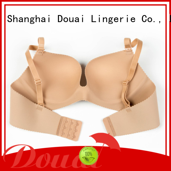 Douai attractive cotton seamless bra directly sale for madam