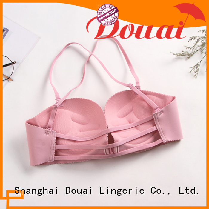 Douai fancy front closure padded bras wholesale for women
