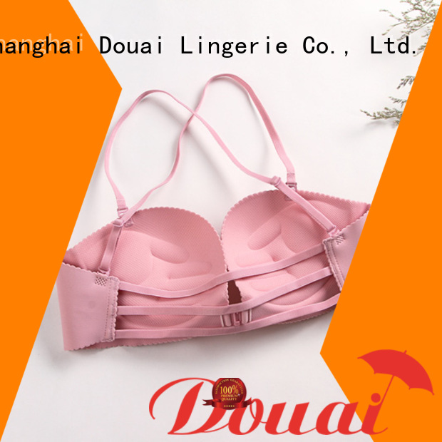 Douai fancy front closure padded bras directly sale for girl