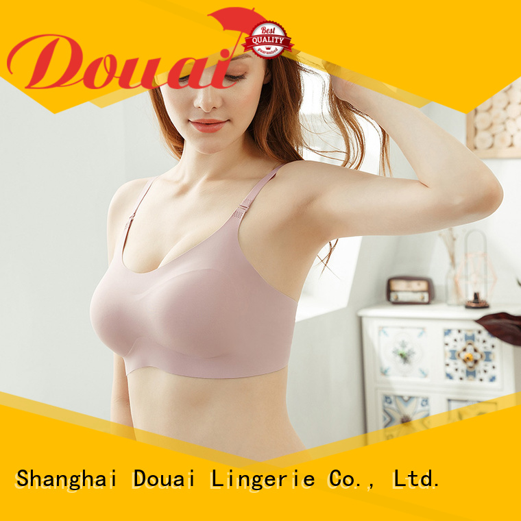 Douai seamless padded bra top factory price for bedroom