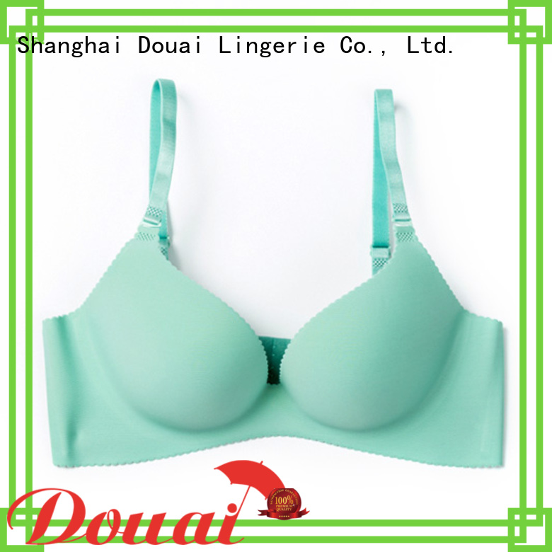 Douai durable cotton seamless bra directly sale for madam