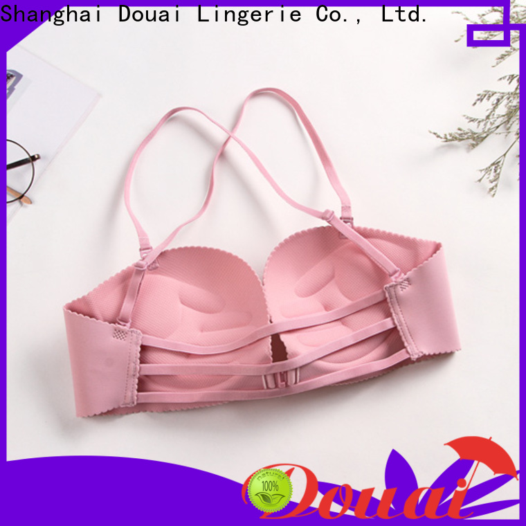 Douai fashionable front lock bra directly sale for girl