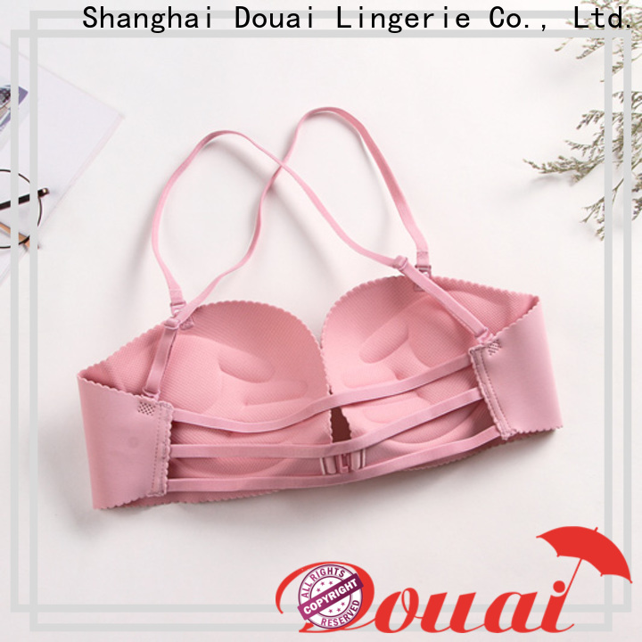 fancy front buckle bra design for women