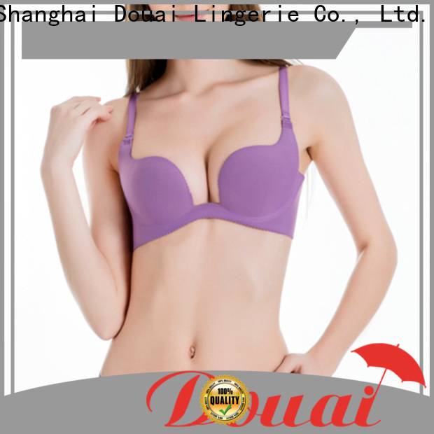 Douai popular deep u plunge bra customized for party