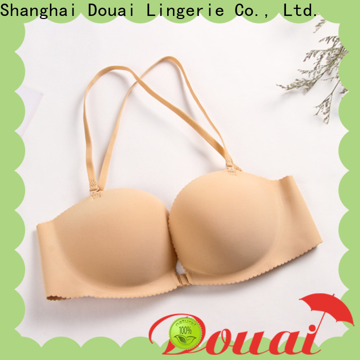 fashionable front closure padded bras directly sale for girl