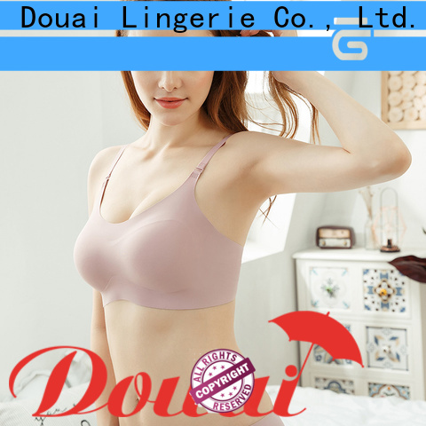 Douai seamless wireless bra factory price for bedroom