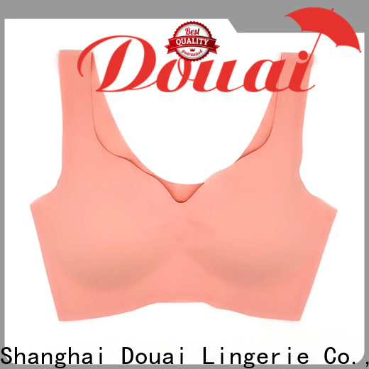 Douai natural hot yoga bra factory price for sport