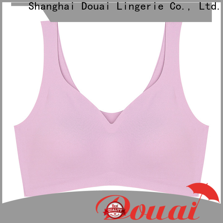 Douai elastic high support sports bra personalized for sking