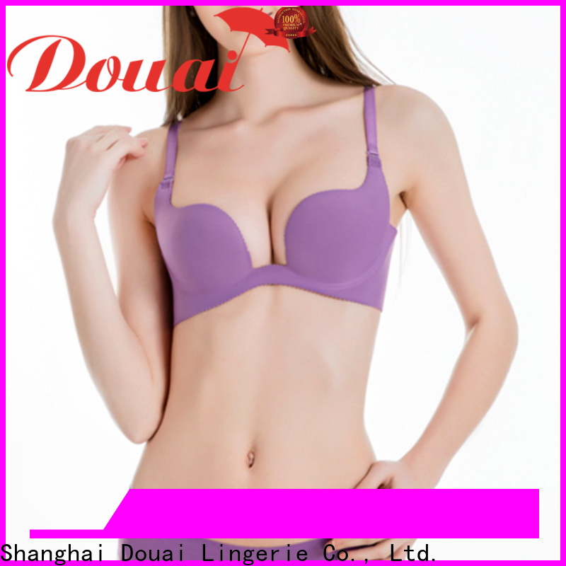 Douai colorful deep u bra from China for wedding