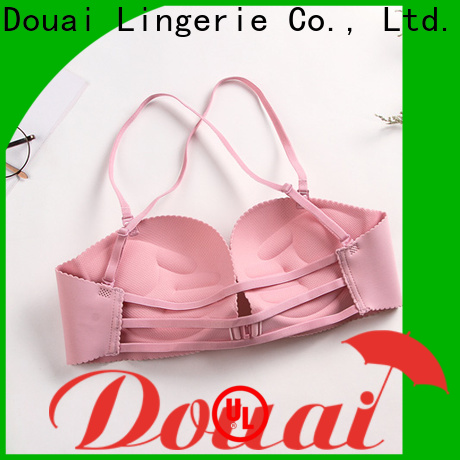 Douai fashionable front closure padded bras supplier for women