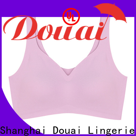Douai elastic yoga bra top wholesale for sking