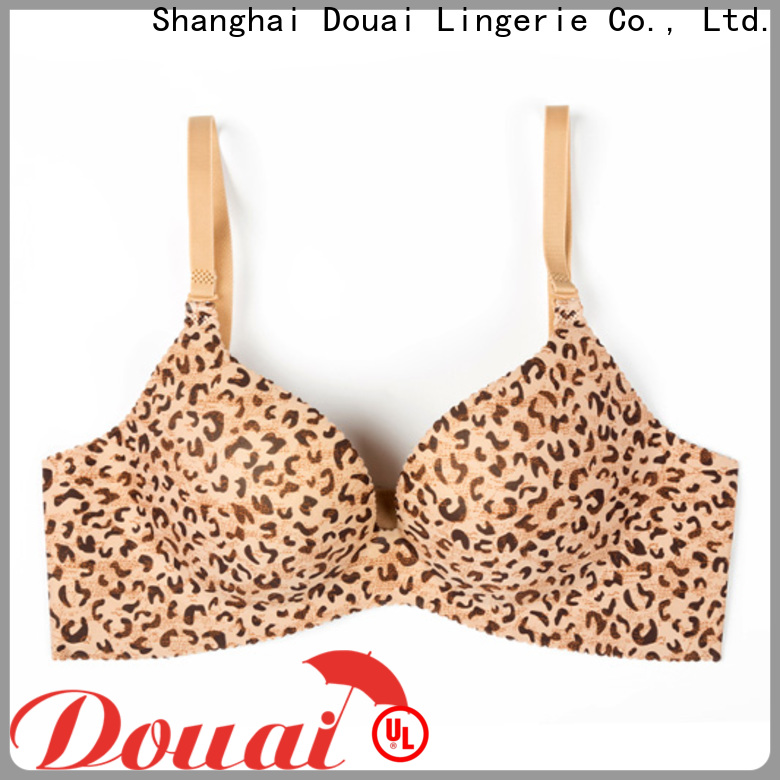 Douai simple cotton seamless bra design for madam