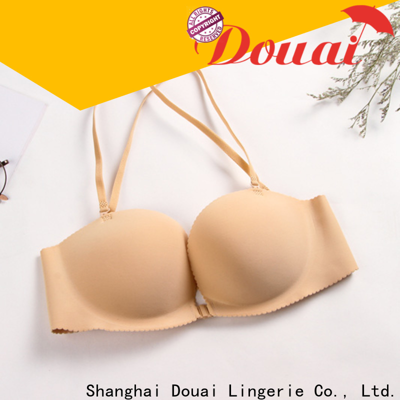 Douai cotton front clip bras design for madam