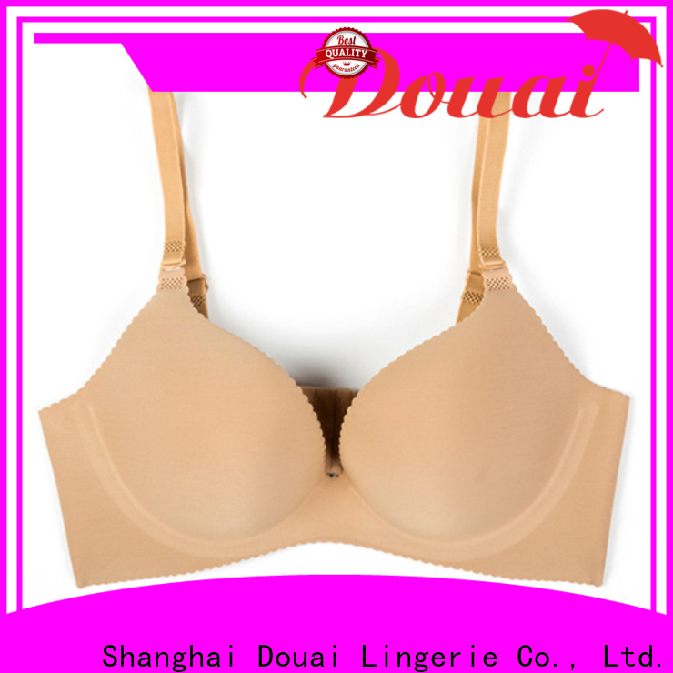 Douai attractive cotton seamless bra design for ladies
