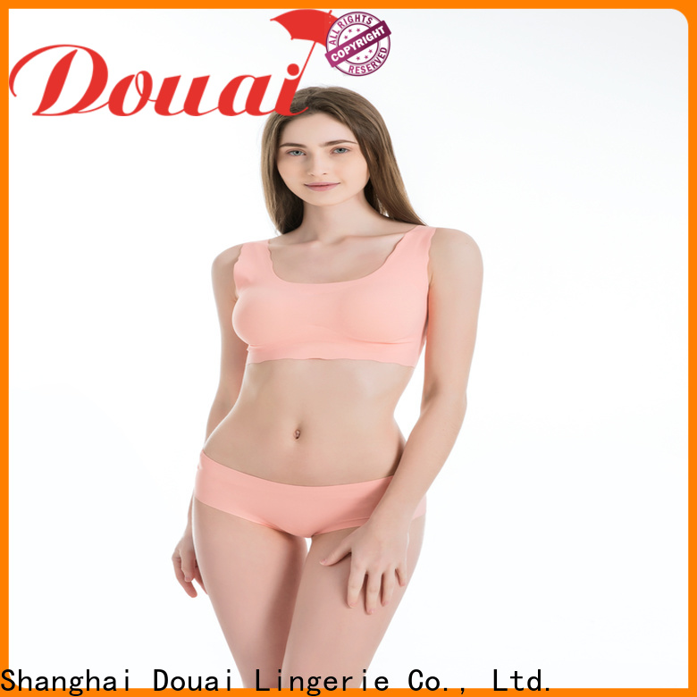 Douai elastic high support sports bra factory price for yoga