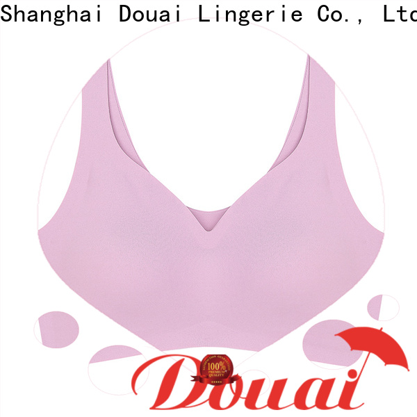 Douai light cotton yoga bra supplier for sking