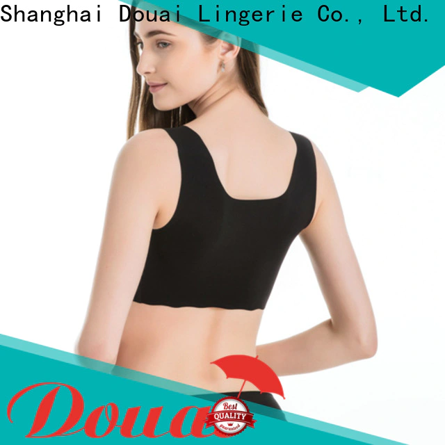Douai elastic most comfortable sports bra factory price for sport